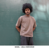 BLOW THROUGH ショート丈 SHORT SS TEE, DAMAGED & REACTIVE DYED 6.8oz