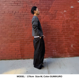 RIBBED EDGE SHORT CREW SWEAT / 裏パイル FRENCH TERRY 13.0oz