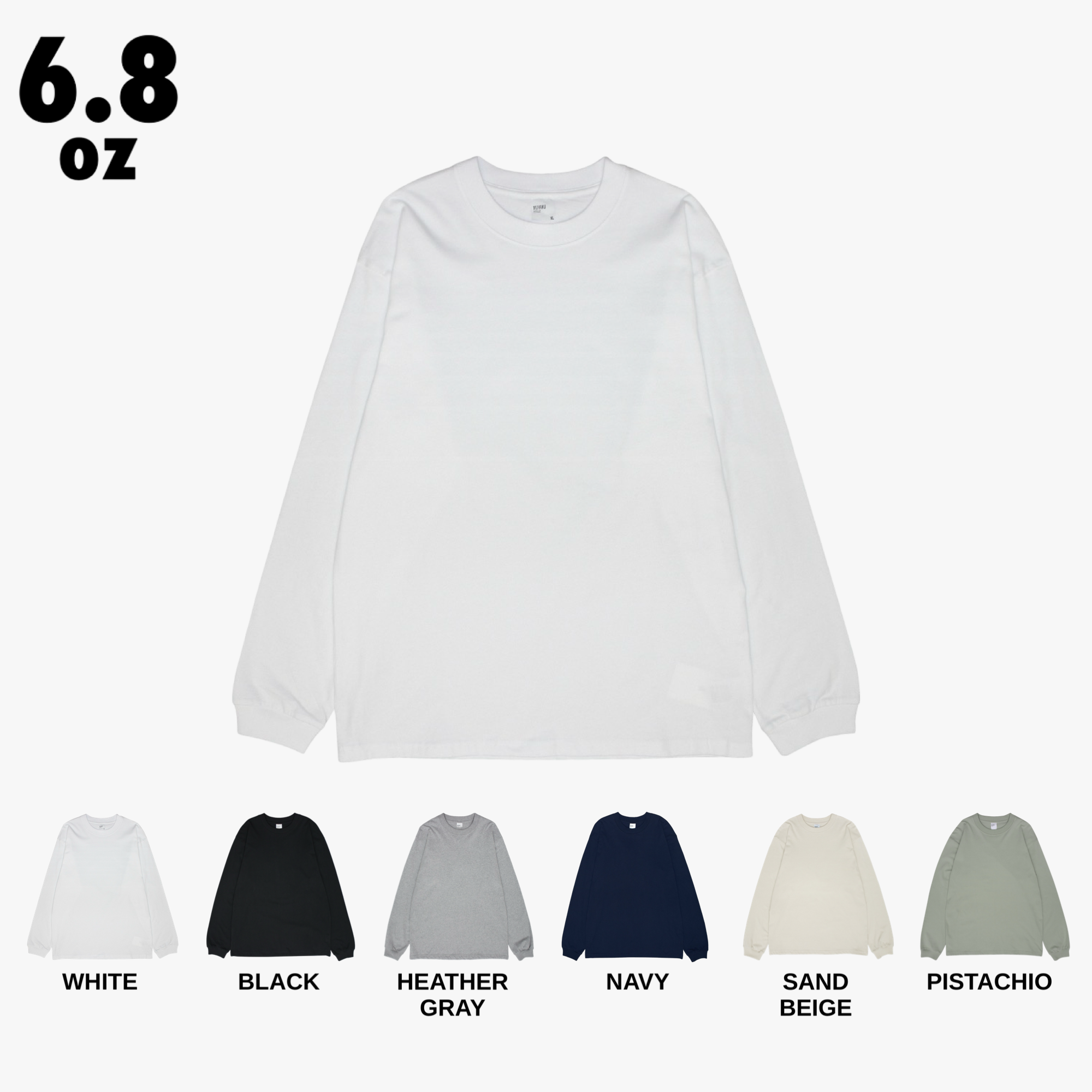 佐伯 JUST RIGHT LS TEE 6.8oz – MUHAKU