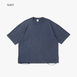 BLOW THROUGH ショート丈 SHORT SS TEE, DAMAGED & REACTIVE DYED 6.8oz