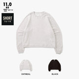 COMPACT FIT DAMAGED SHORT ショート丈 CREW SWEAT/裏パイル FRENCH TERRY 11.0oz