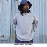 WRAP UP CREW SWEAT / 裏起毛 Brushing fabric 10.0oz