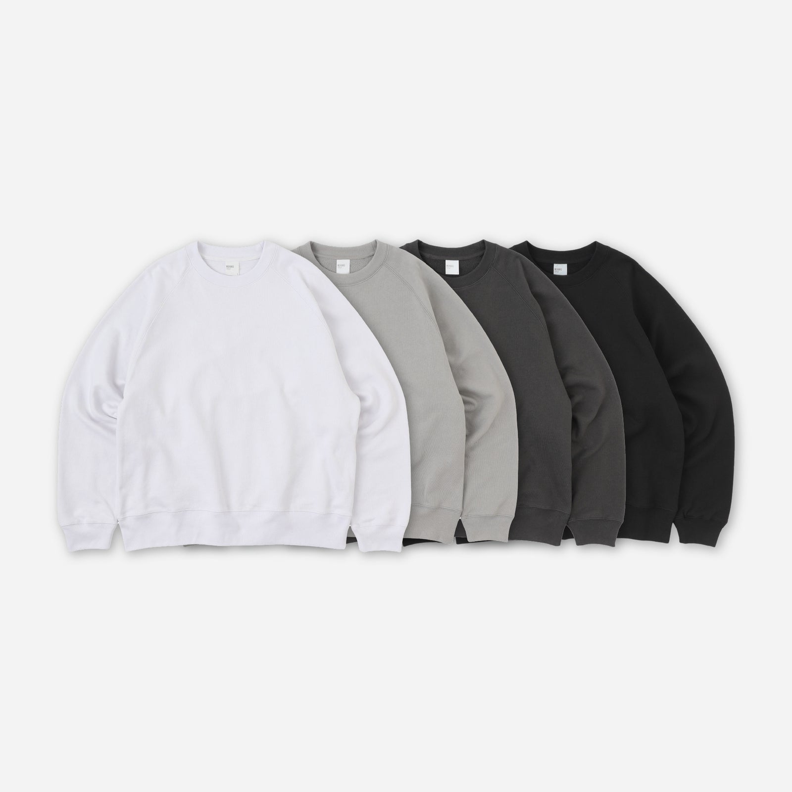 無派区 WRAP UP CREW SWEAT Lサイズ WRAP UP CREW SWEAT / RAGLAN SLEEVE / 裏パイル FRENCH TERRY