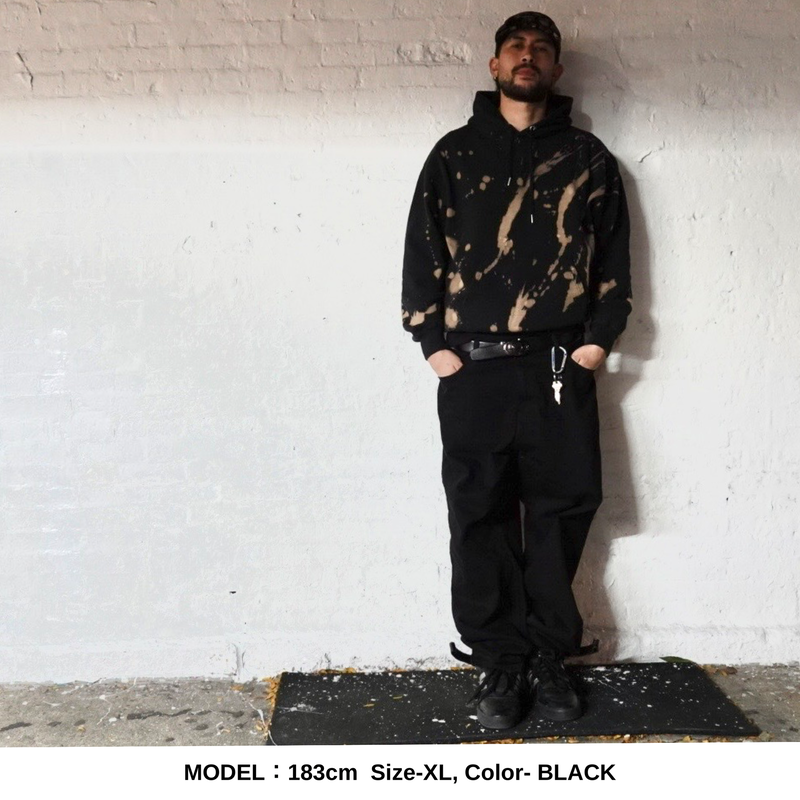 COZY FLOW WAVES OF COLOR HOODIE SWEAT  裏パイル FRENCH TERRY 13.0oz