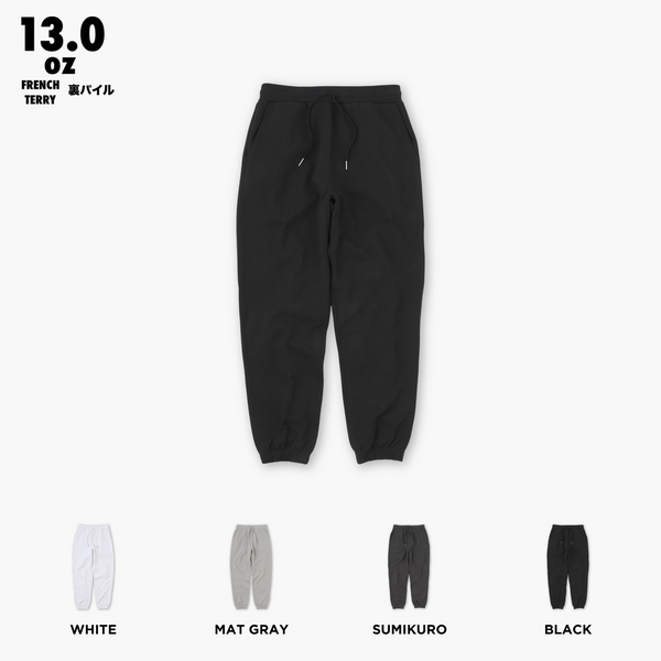 WRAP UP PANTS  SWEAT / 裏パイル  FRENCH TERRY 13.0oz