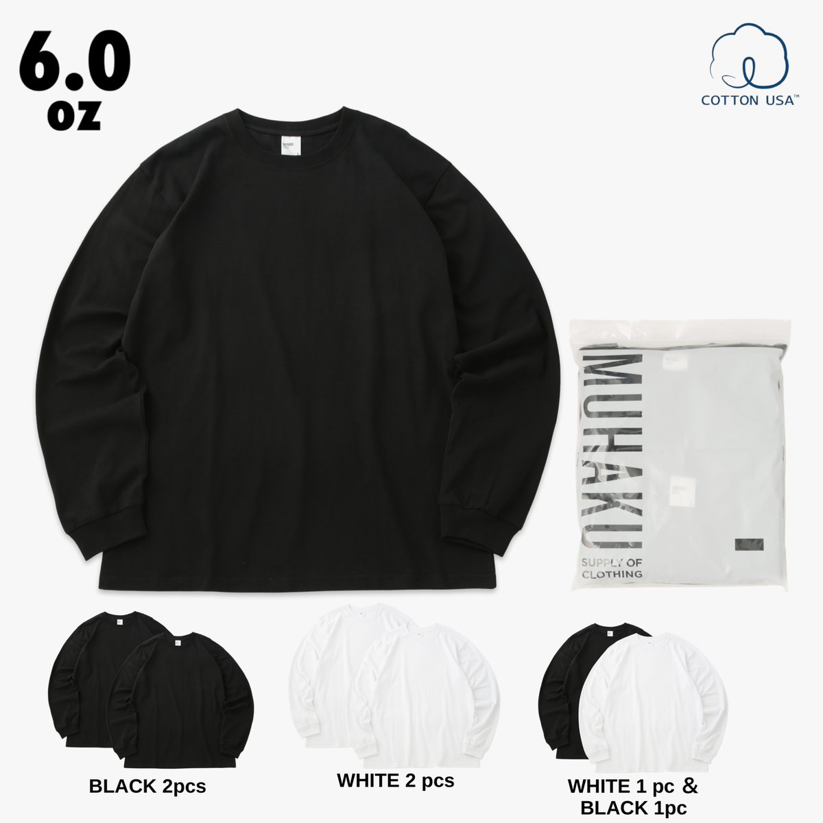 WIDE / CREW NECK – MUHAKU