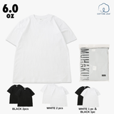 2 pcs PACK TEE /JUST RIGHT SS TEE 6.0oz