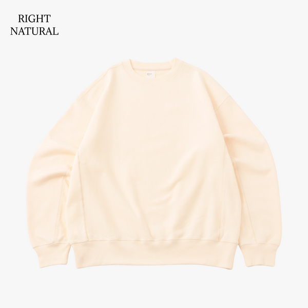 RIBBED EDGE CREW SWEAT / 裏パイル FRENCH TERRY 13.0oz