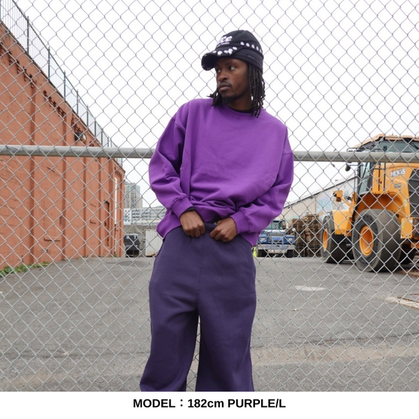 WRAP UP CREW SWEAT / 裏起毛 Brushing fabric 10.0oz