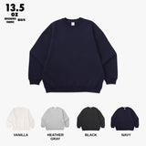 WRAP UP CREW SWEAT / USAコットン裏起毛 Brushing fabric 13.5oz