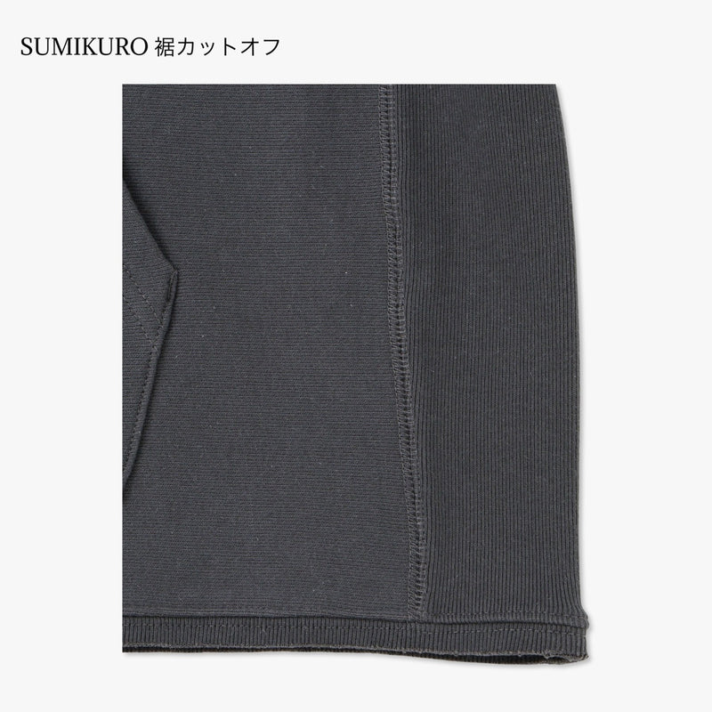 RIBBED EDGE SHORT HOODIE  SWEAT / 裏パイル FRENCH TERRY 13.0oz