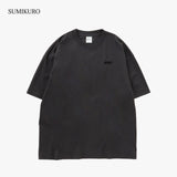 MUHAKU ロゴ刺繍 BLOW THROUGH ショート丈 SHORT SS TEE 6.5oz