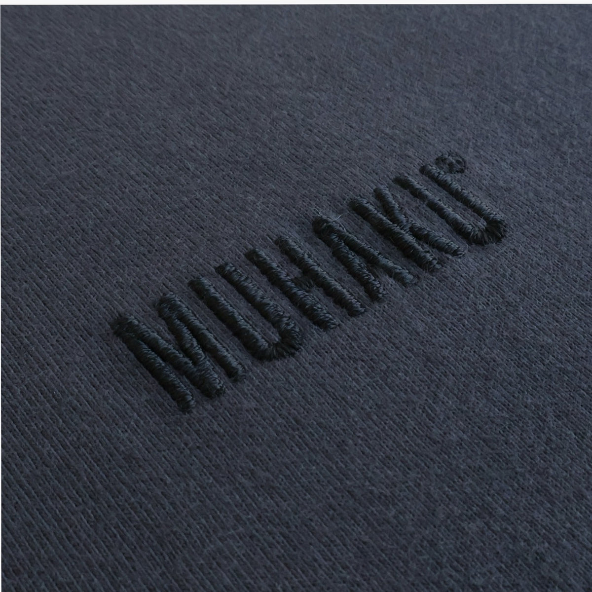 MUHAKU ロゴ刺繍 BLOW THROUGH ショート丈 SHORT SS TEE 6.5oz