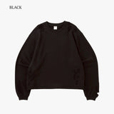 COMPACT FIT DAMAGED SHORT ショート丈 CREW SWEAT/裏パイル FRENCH TERRY 11.0oz