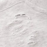 COMPACT FIT DAMAGED SHORT ショート丈 CREW SWEAT/裏パイル FRENCH TERRY 11.0oz