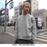 WRAP UP  ショート丈 SHORT CREW SWEAT / USAコットン裏起毛 Brushing fabric 13.5oz