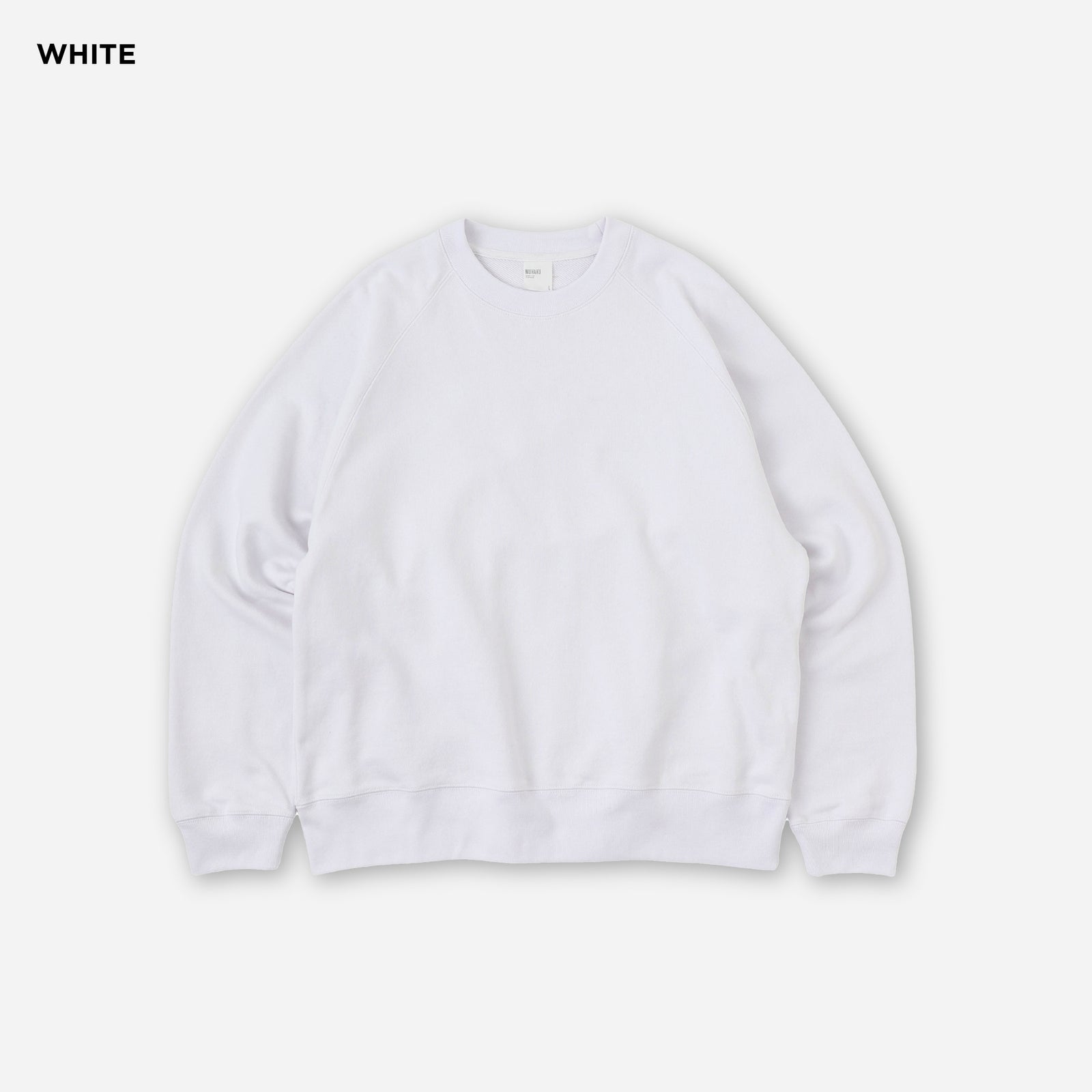 【新品未使用】FRENCH TERRY RAGLAN SLEEVE WRAP UP CREW SWEAT / RAGLAN SLEEVE / 裏パイル FRENCH TERRY