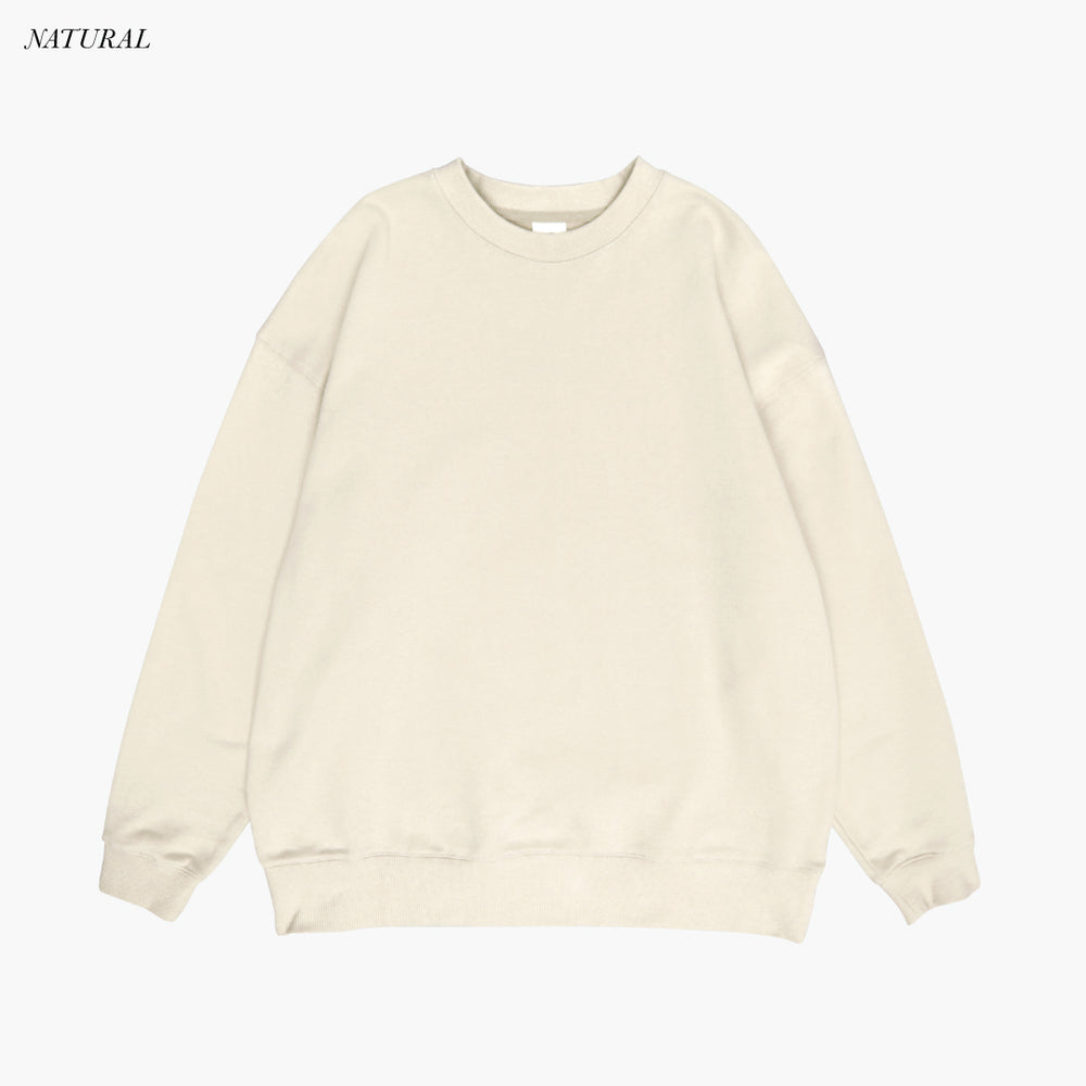 LITTLE DROP CREW SWEAT / 裏パイル French terry / 10.0oz – MUHAKU