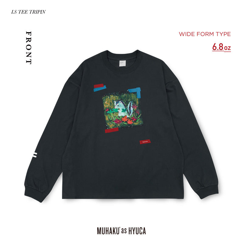 LS TEE TRIPIN : BLK